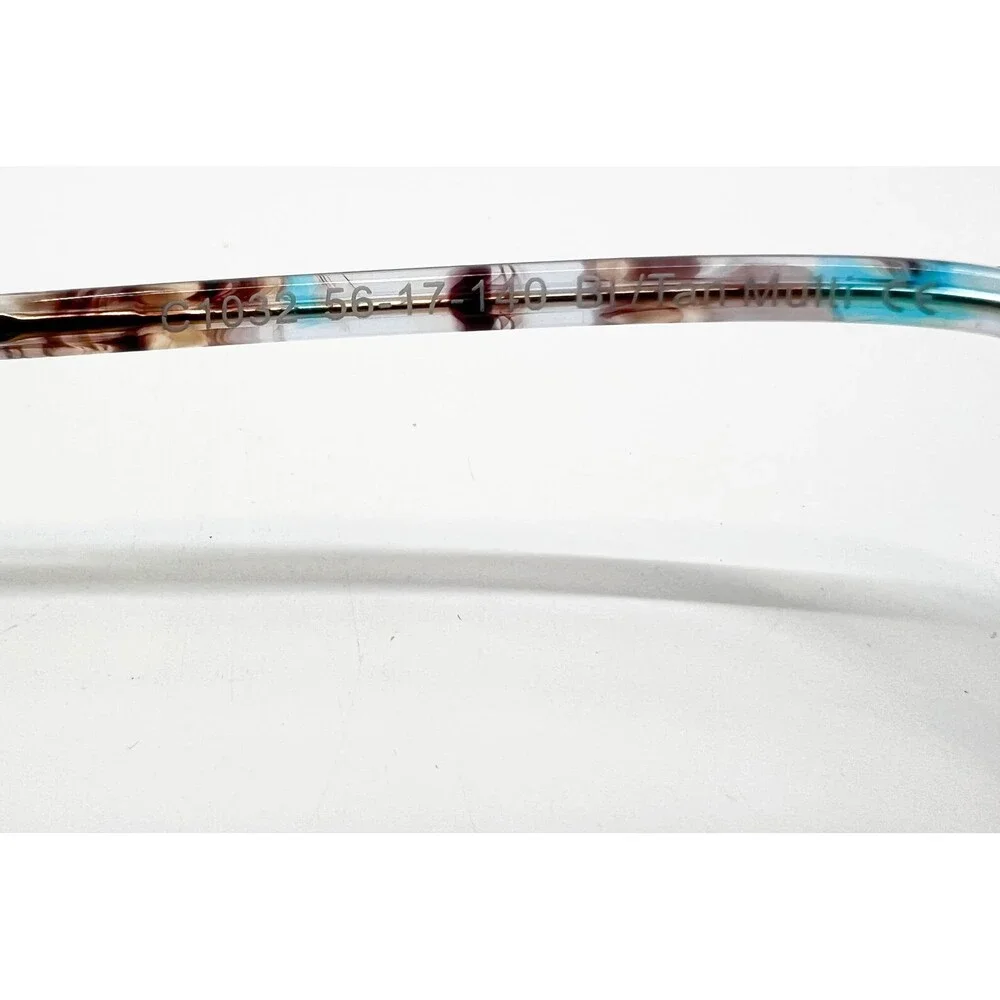 Cosmopolitan Eyeglass Frames Womens Blue Tan Tortoise C1032 56-17-140